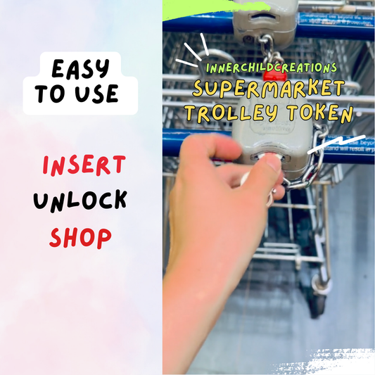 Custom Teachers' Day Supermarket Trolley Token Keychain Set