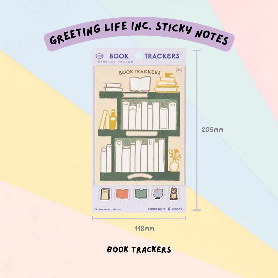 🇯🇵 Greeting Life Inc. WHW Sticky Notes - Book Trackers , Movie Film Trackers