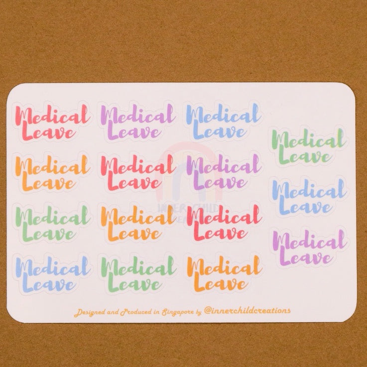 Cursive Planner Stickers, Singapore Public Holiday Journal Planner Stickers