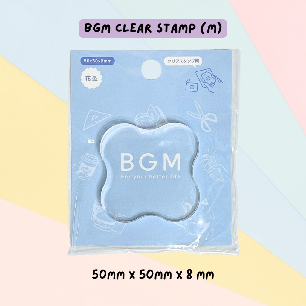 🇯🇵 BGM Stamp Clear Decorative Stamp Sheet & Acrylic Block