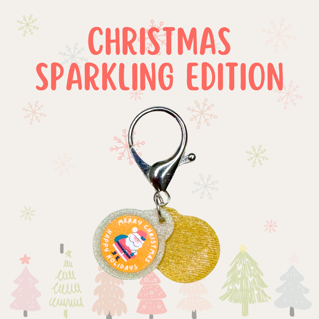 Custom Christmas Supermarket Trolley Token Keychain Set