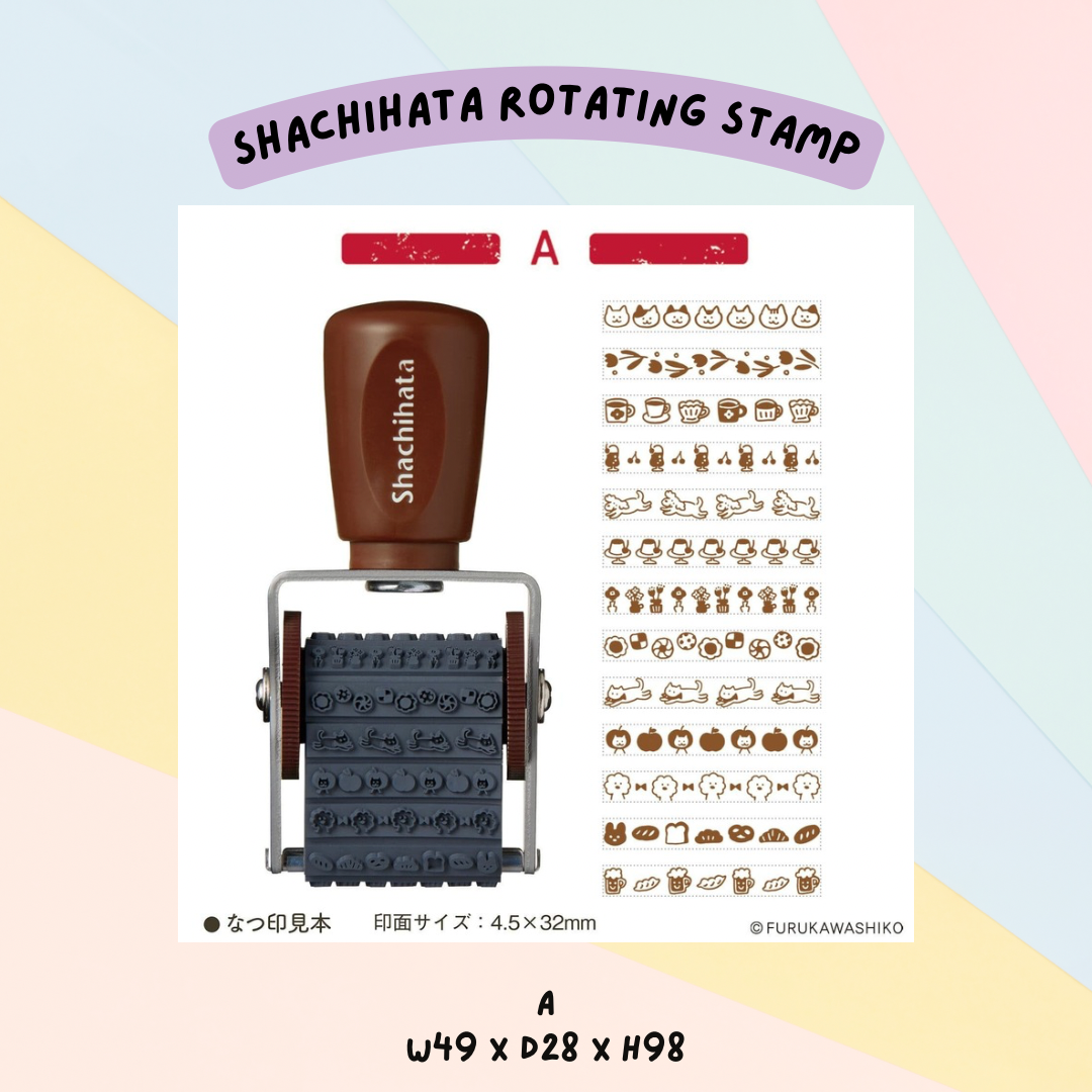 🇯🇵 Shachihata x Furukawashiko Rotating Decoration Stamp