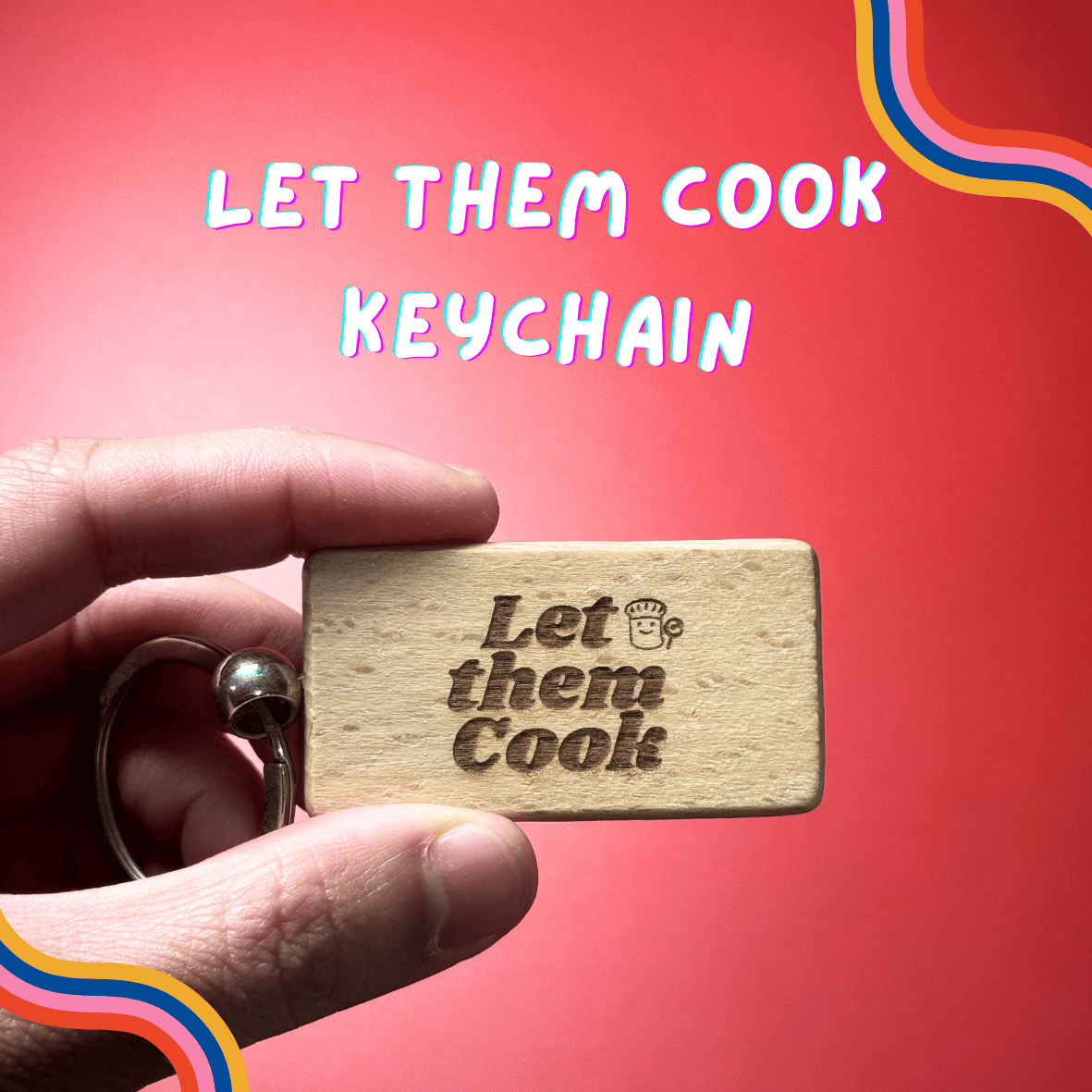 My Civil Servant Friend Says 我的公务人员朋友说 Laser Engraved Wooden Keychain