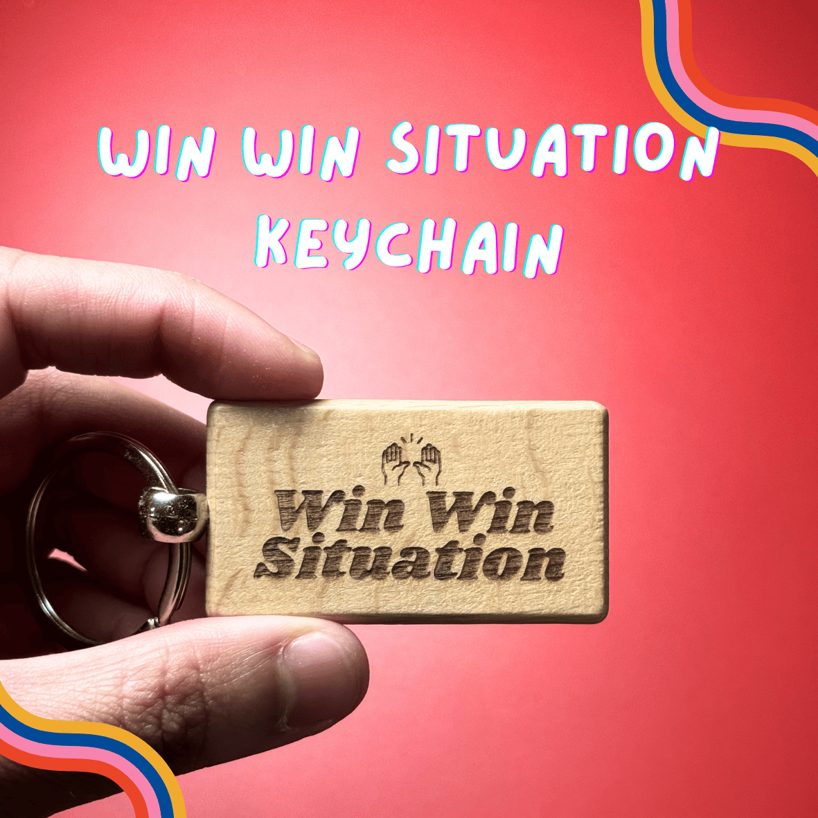 My Civil Servant Friend Says 我的公务人员朋友说 Laser Engraved Wooden Keychain