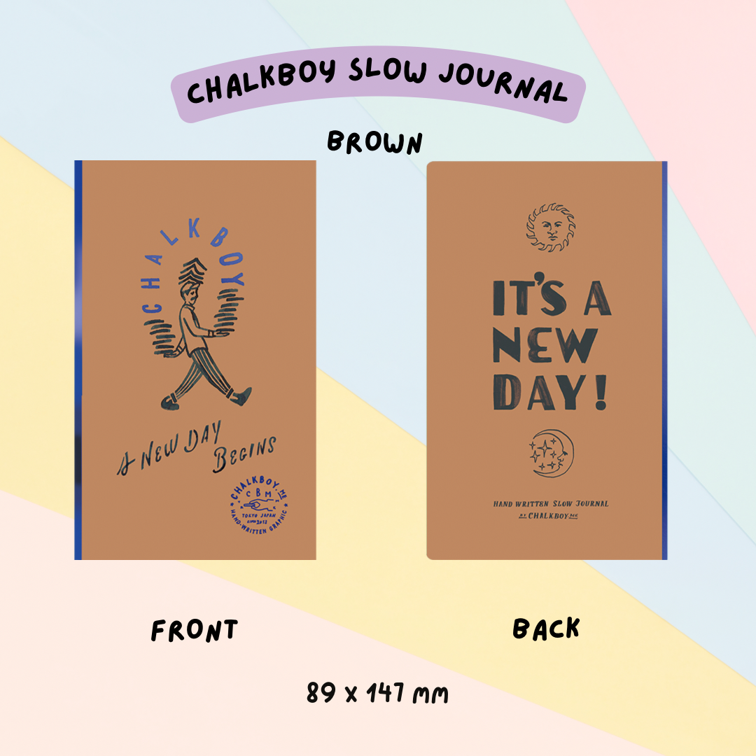 🇯🇵 CHALKBOY Slow Journal for Planner/Notebook/Drawing Paper - Brown