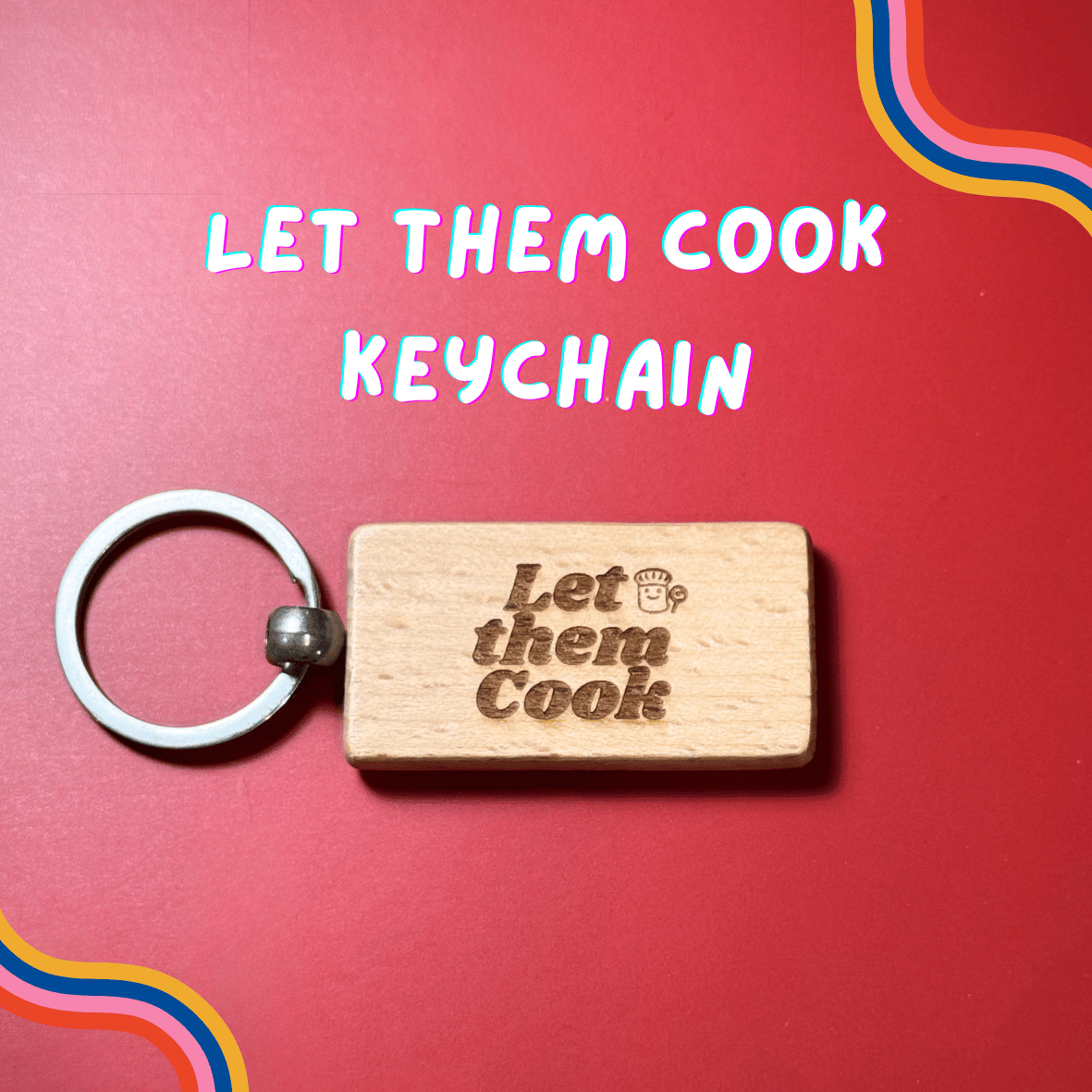 My Civil Servant Friend Says 我的公务人员朋友说 Laser Engraved Wooden Keychain