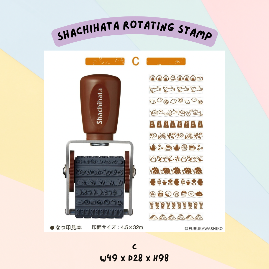 🇯🇵 Shachihata x Furukawashiko Rotating Decoration Stamp