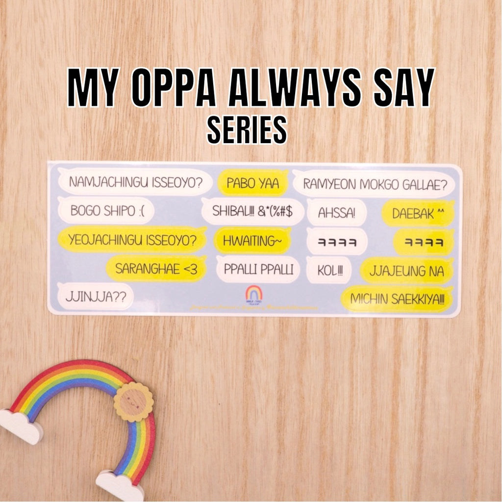 InnerChildCreations x Niama My Korean Oppa Always Say Sticker Series