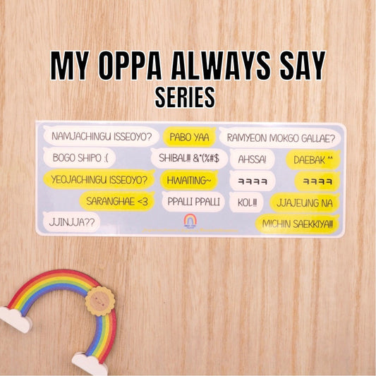 InnerChildCreations x Niama My Korean Oppa Always Say Sticker Series