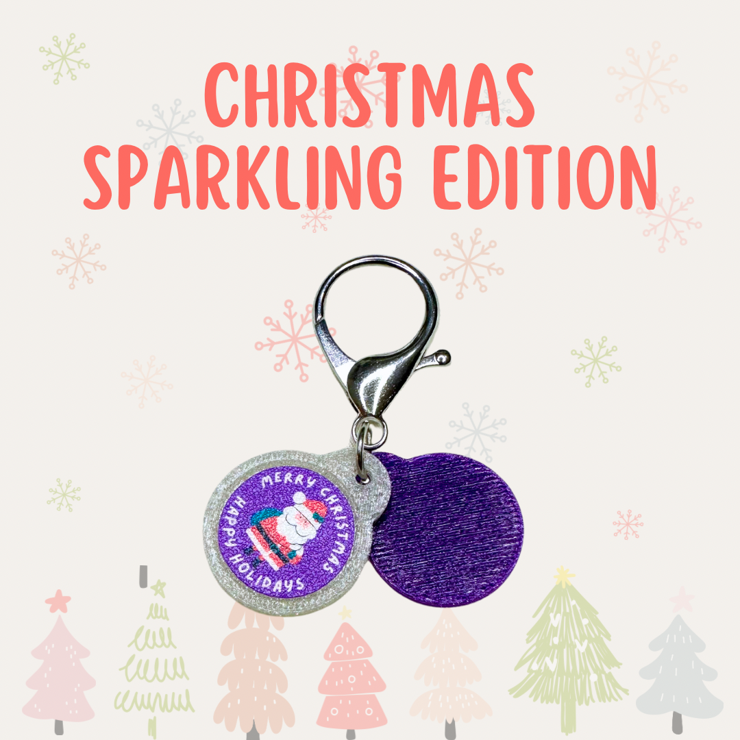 Custom Christmas Supermarket Trolley Token Keychain Set