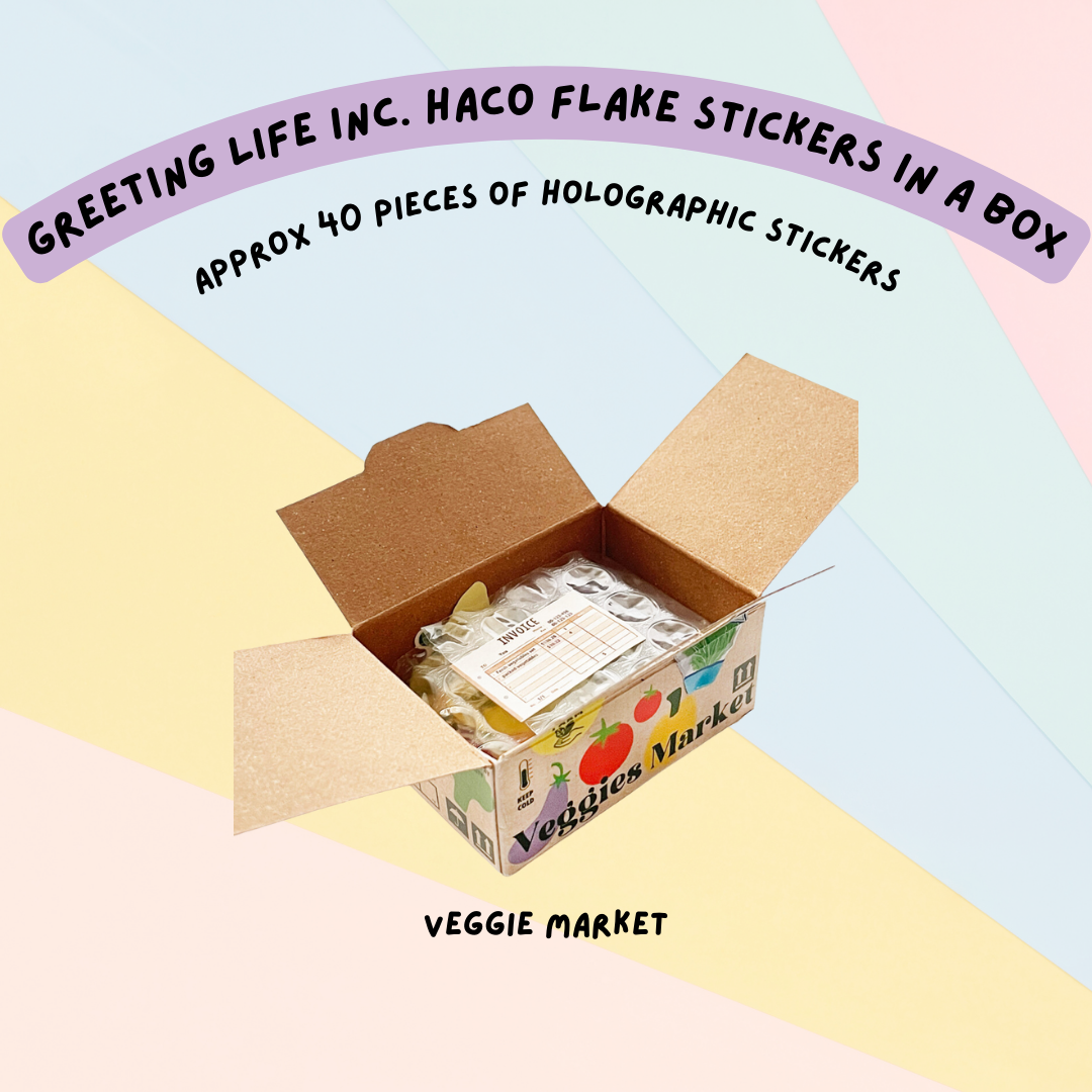 🇯🇵 Greeting Life Inc. Haco Flake Mini Stickers in a Box