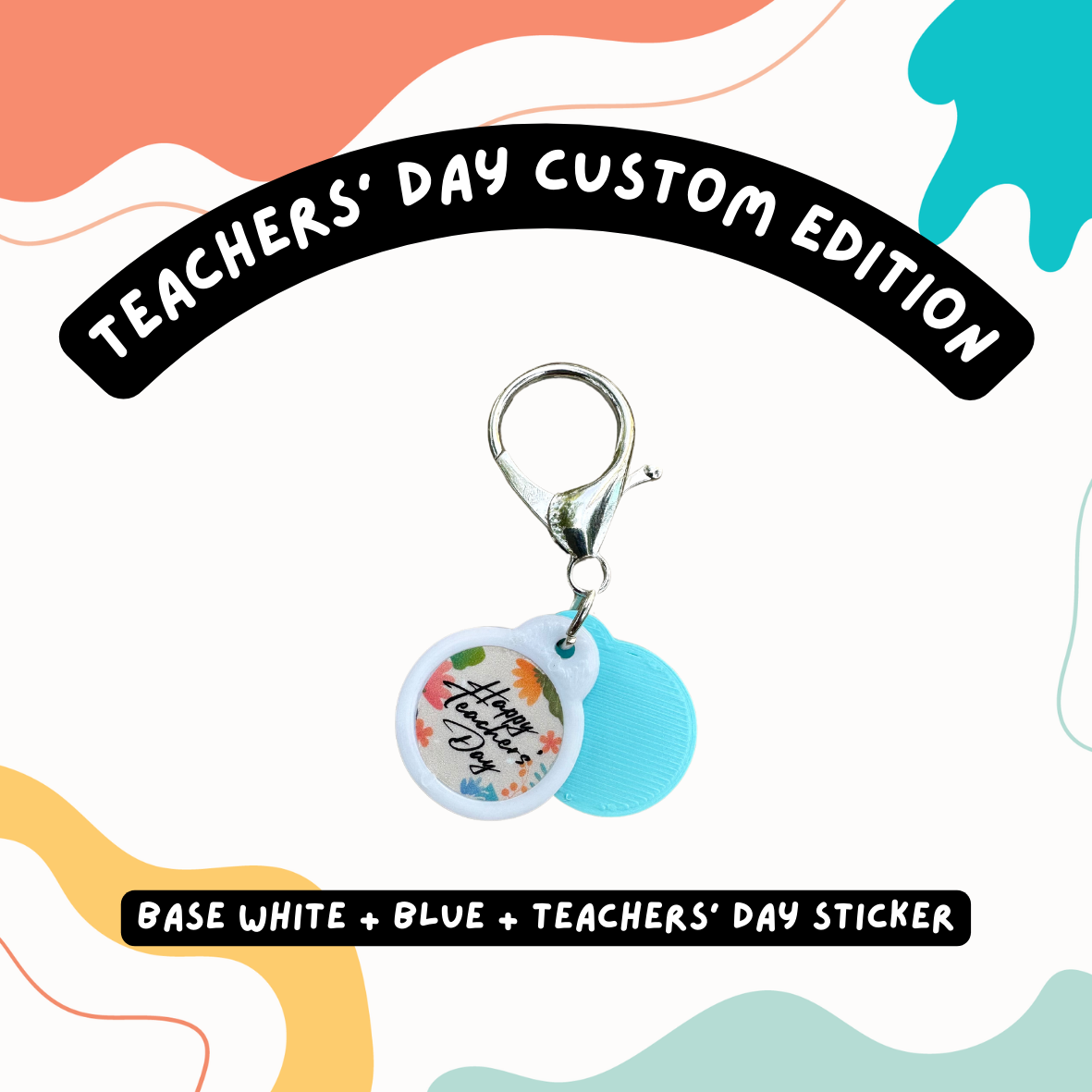 Custom Teachers' Day Supermarket Trolley Token Keychain Set