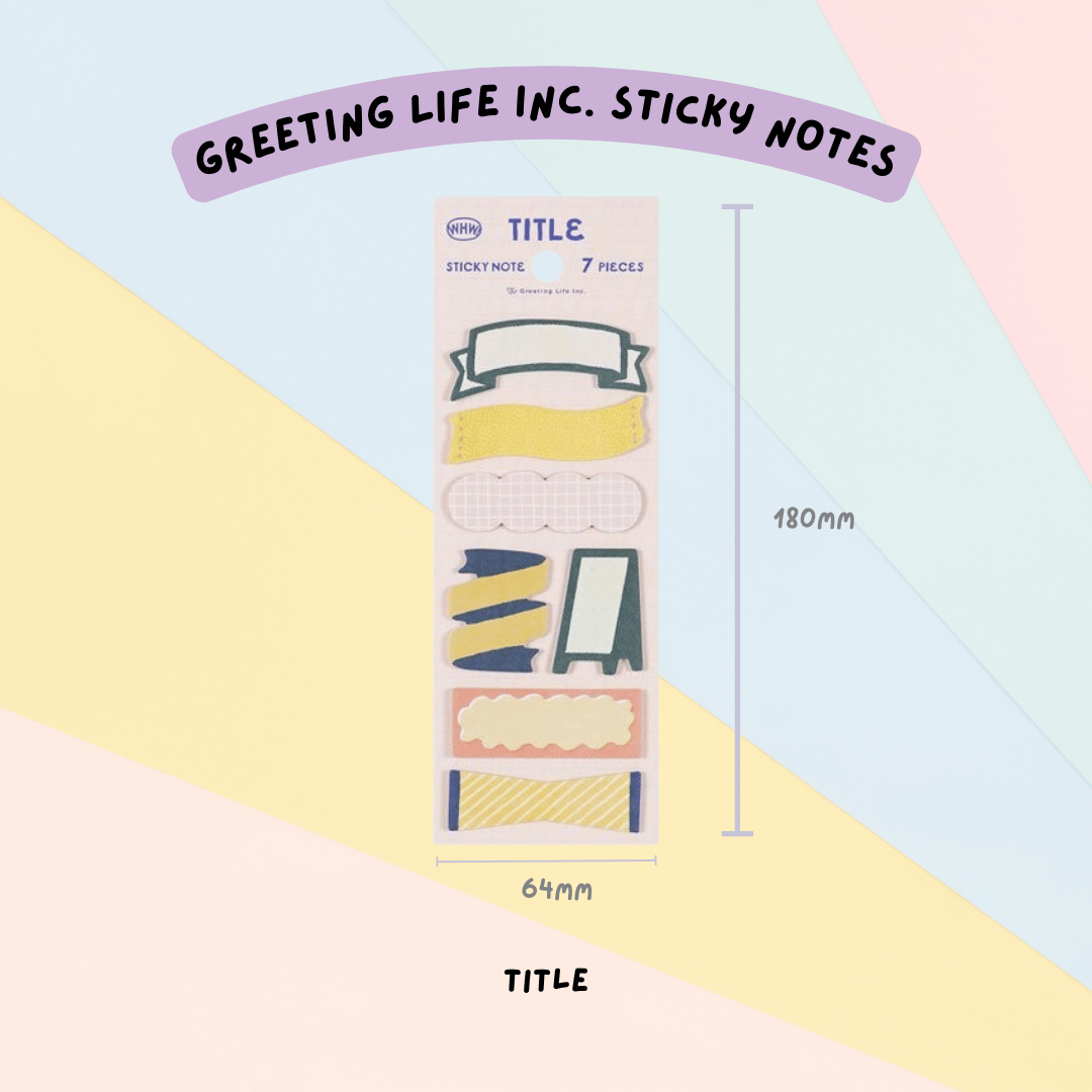 🇯🇵 Greeting Life Inc. WHW Sticky Notes - Title and Month