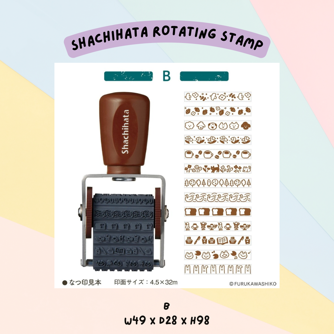 🇯🇵 Shachihata x Furukawashiko Rotating Decoration Stamp