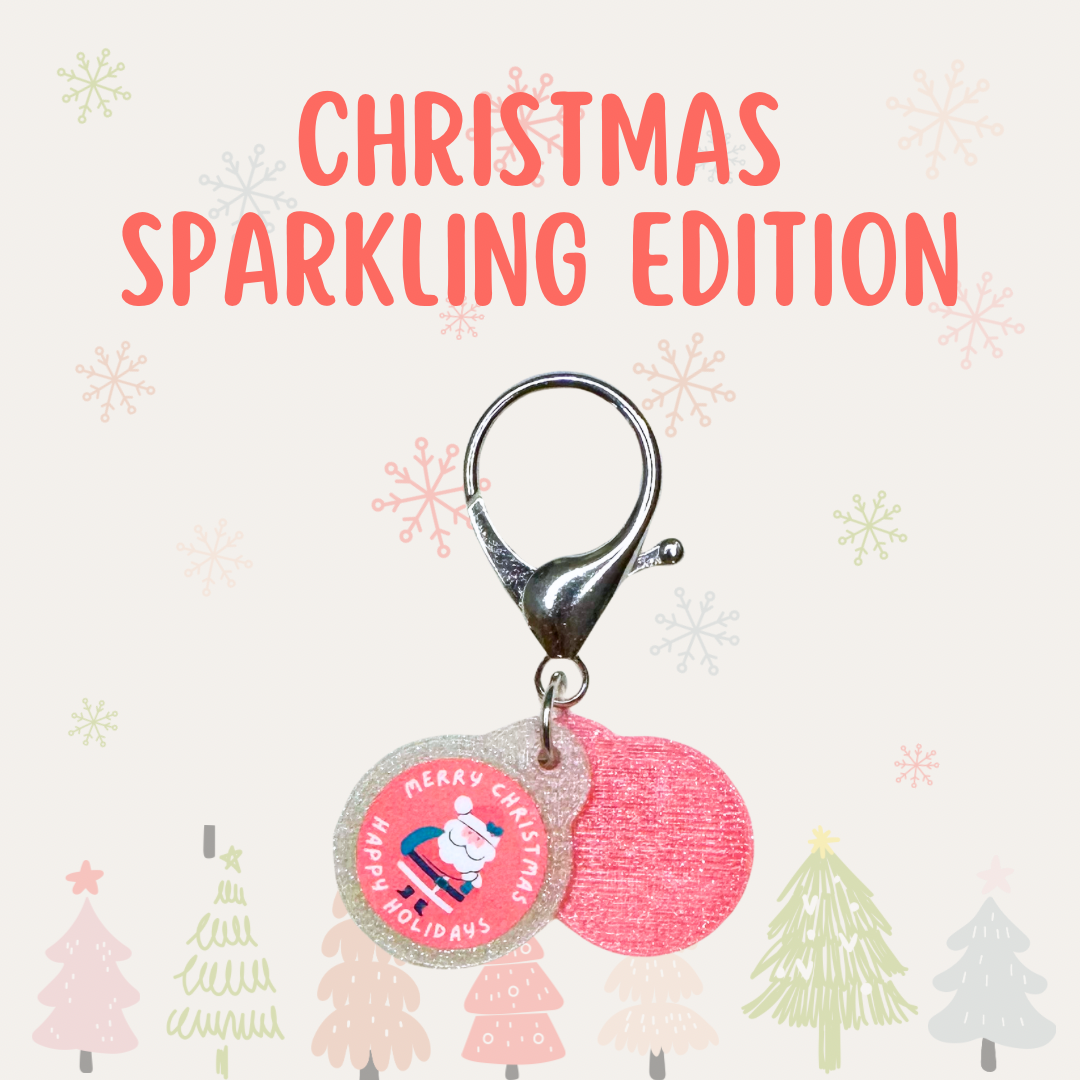 Custom Christmas Supermarket Trolley Token Keychain Set