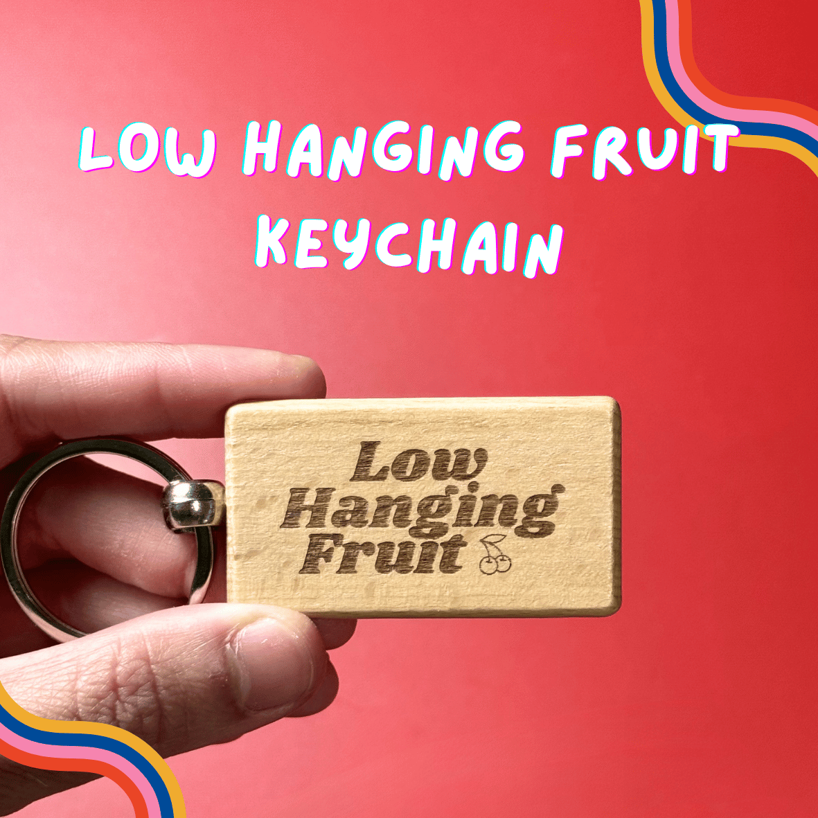 My Civil Servant Friend Says 我的公务人员朋友说 Laser Engraved Wooden Keychain
