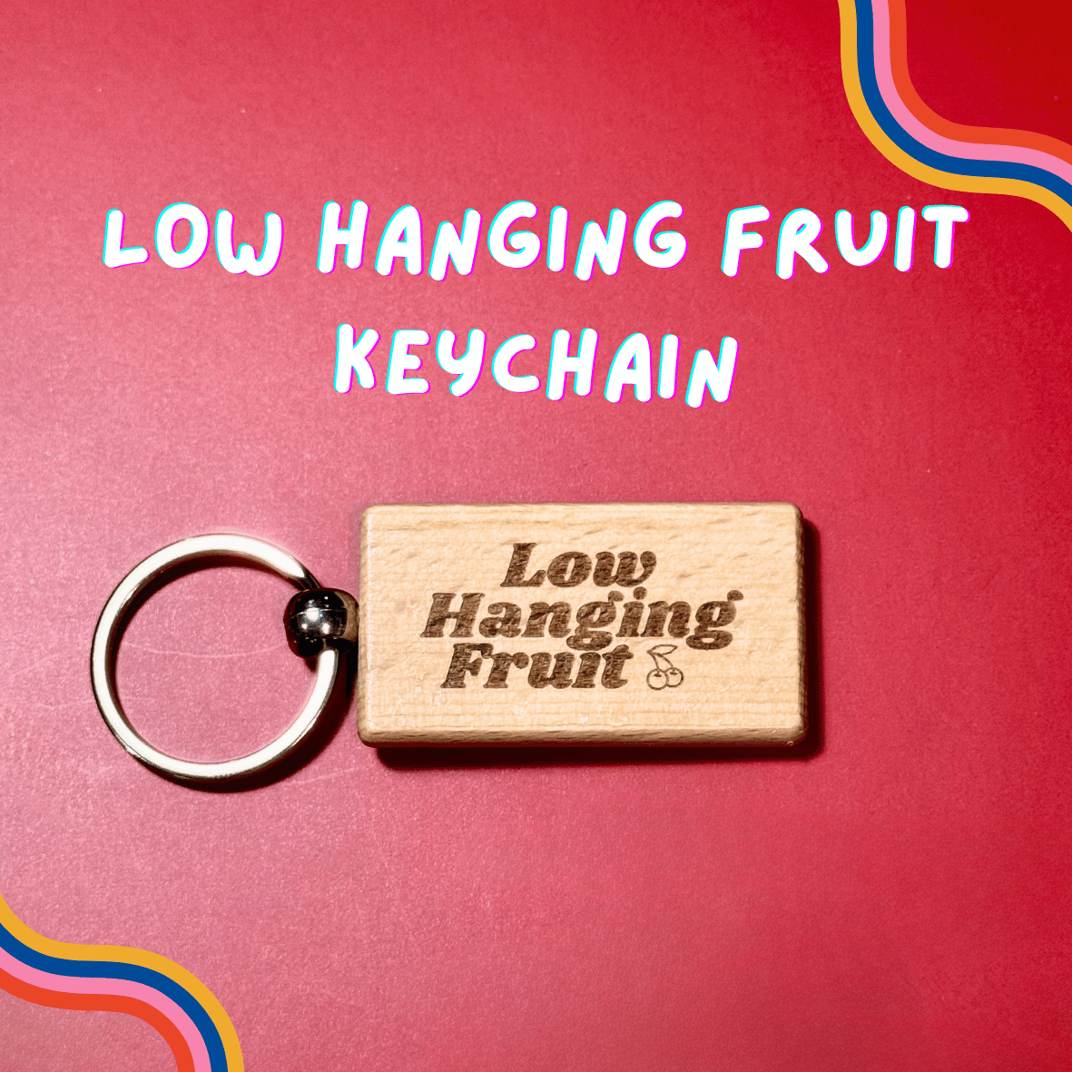 My Civil Servant Friend Says 我的公务人员朋友说 Laser Engraved Wooden Keychain