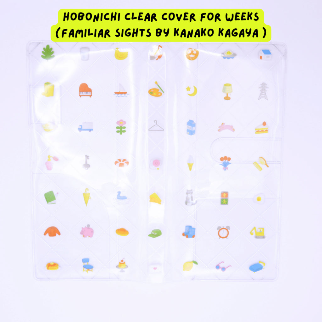 🇯🇵 Hobonichi Clear Cover for Weeks [Familiar Sights by Kanako Kagaya]