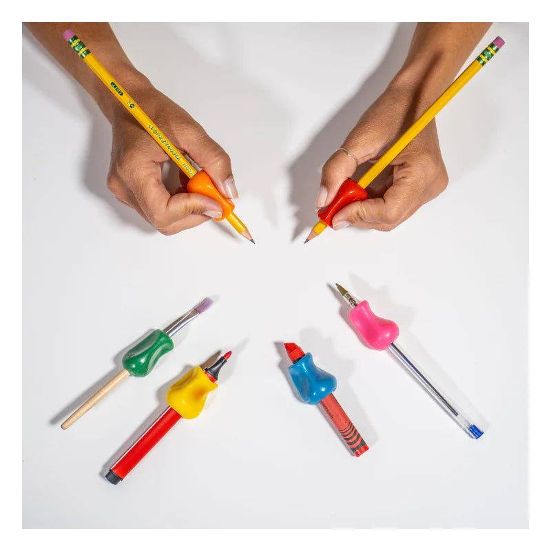 🇺🇸 The Pencil Grip Metallic & Glitter, Universal Ergonomic Training Gripper for Righties and Lefties (Latex Free)