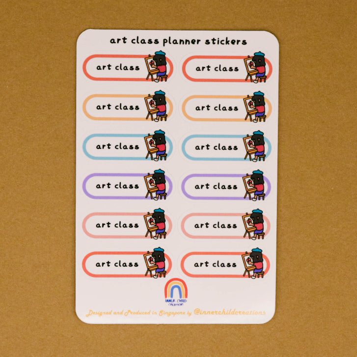 Mini Illustrated Singapore Planner Organisation Stickers