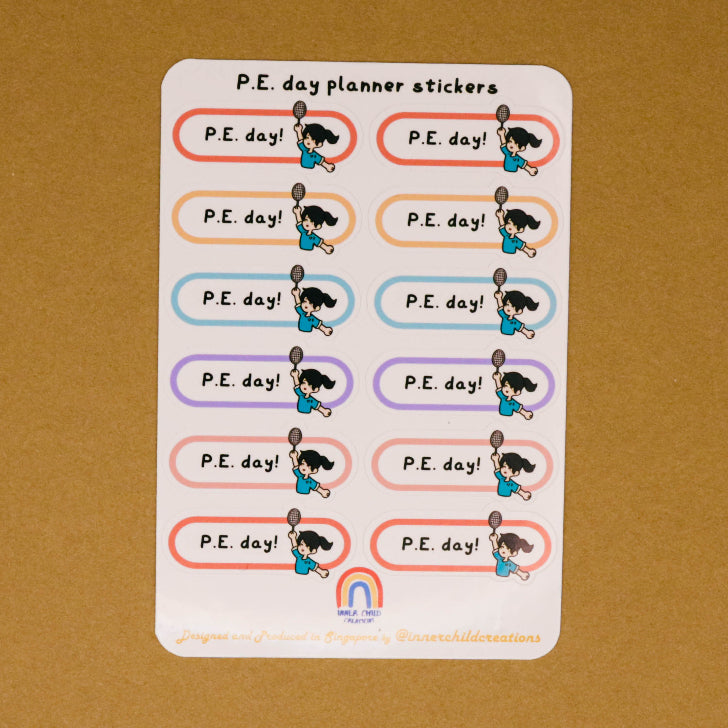 Mini Illustrated Singapore Planner Organisation Stickers