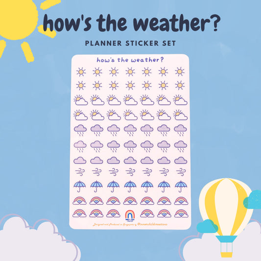 How's the Weather Planner Stickers