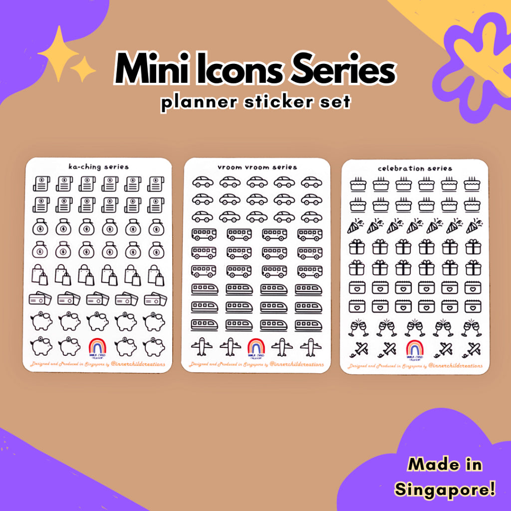 Mini Icons Planner Sticker Series