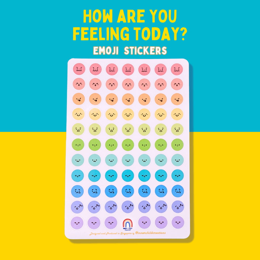 How Are You Feeling Emoji Stickers for Planners