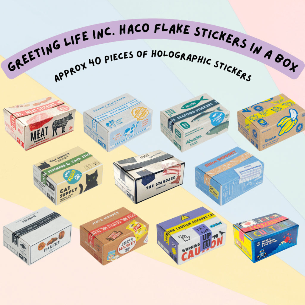 🇯🇵 Greeting Life Inc. Haco Flake Mini Stickers in a Box