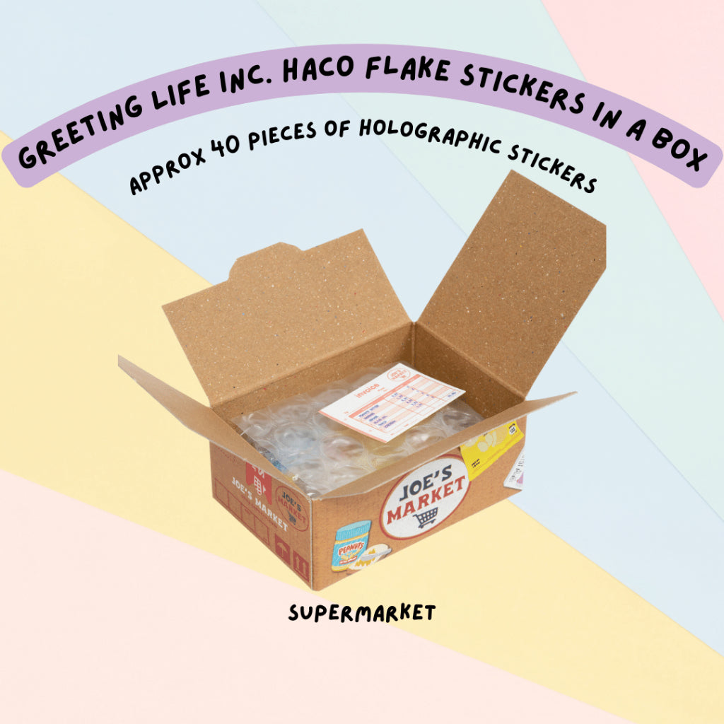 🇯🇵 Greeting Life Inc. Haco Flake Mini Stickers in a Box