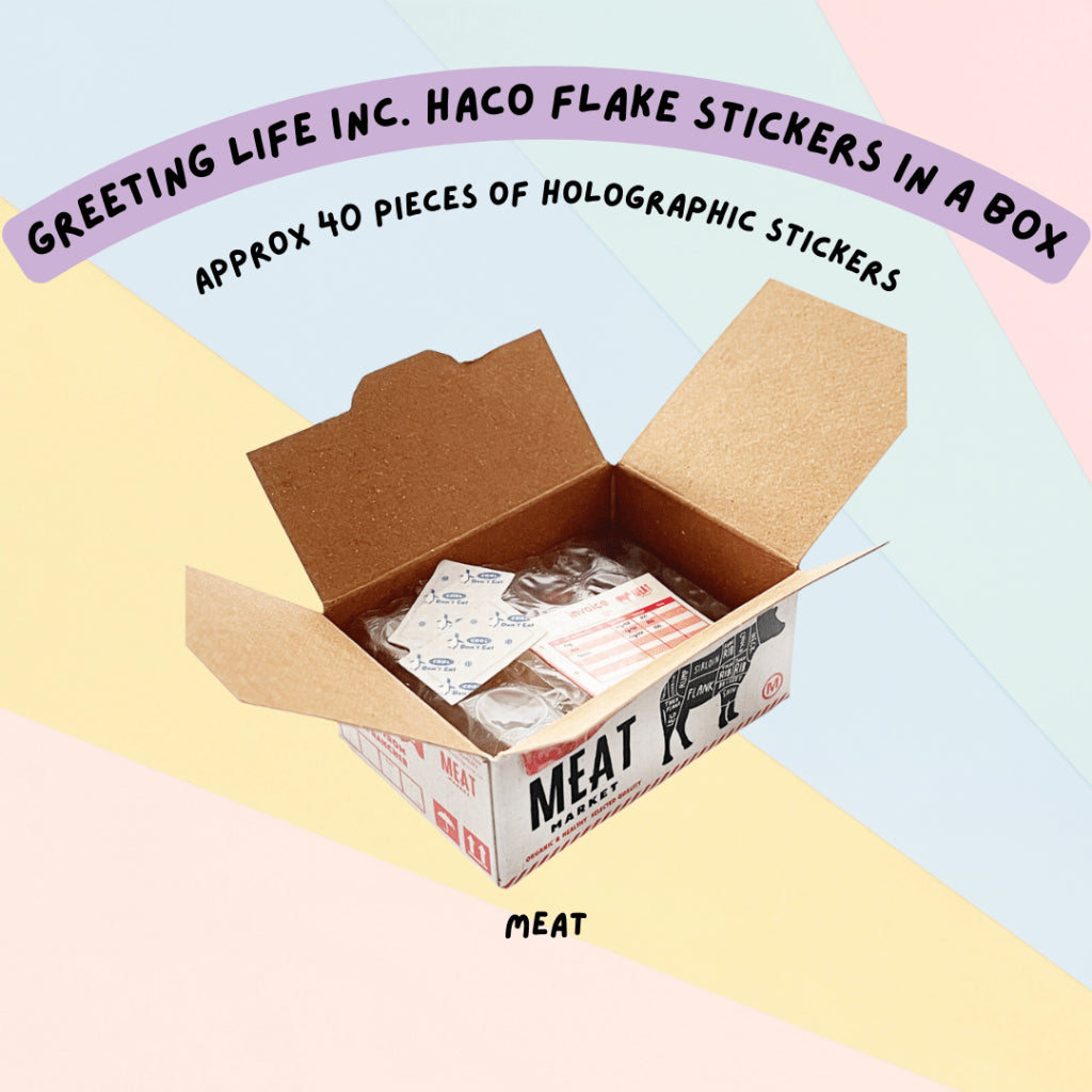 🇯🇵 Greeting Life Inc. Haco Flake Mini Stickers in a Box