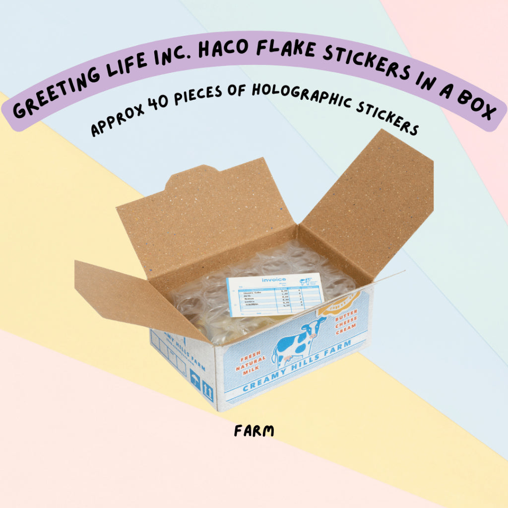 🇯🇵 Greeting Life Inc. Haco Flake Mini Stickers in a Box