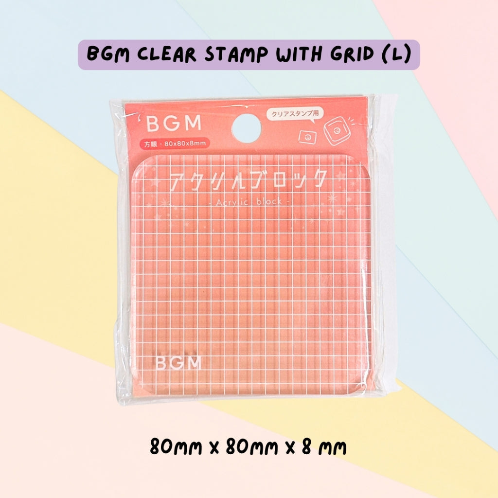 🇯🇵 BGM Stamp Clear Decorative Stamp Sheet & Acrylic Block