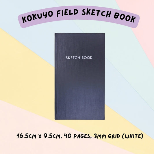 🇯🇵 Kokuyo Classic Field Sketch Notebook - Charcoal