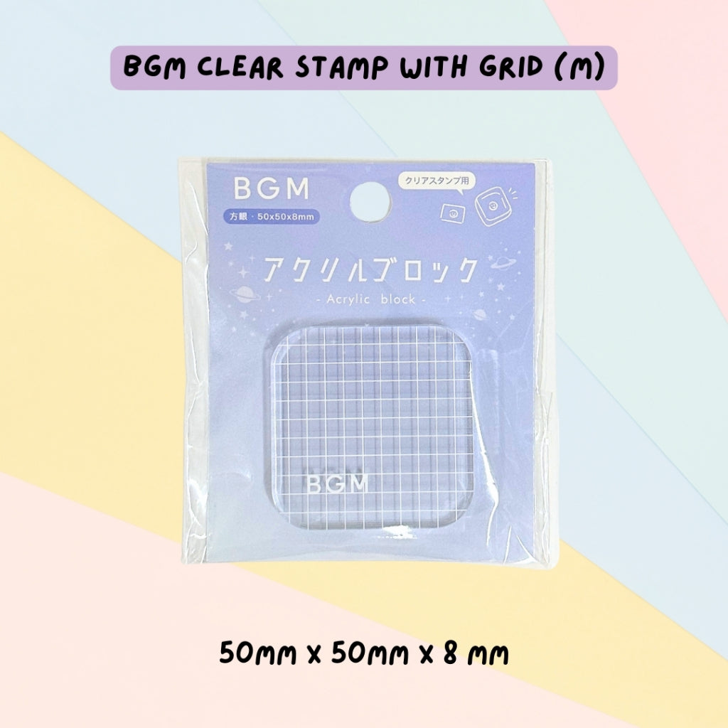 🇯🇵 BGM Stamp Clear Decorative Stamp Sheet & Acrylic Block