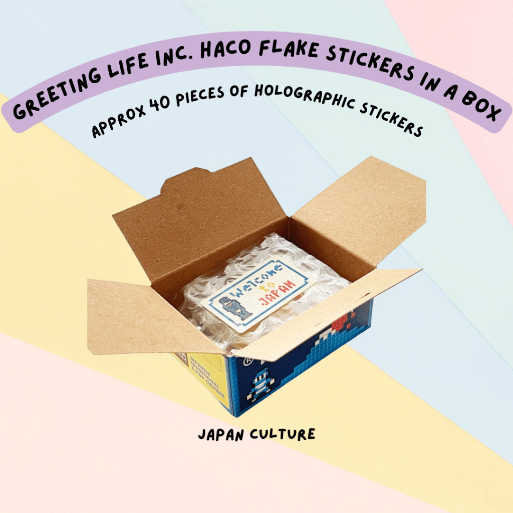 🇯🇵 Greeting Life Inc. Haco Flake Mini Stickers in a Box