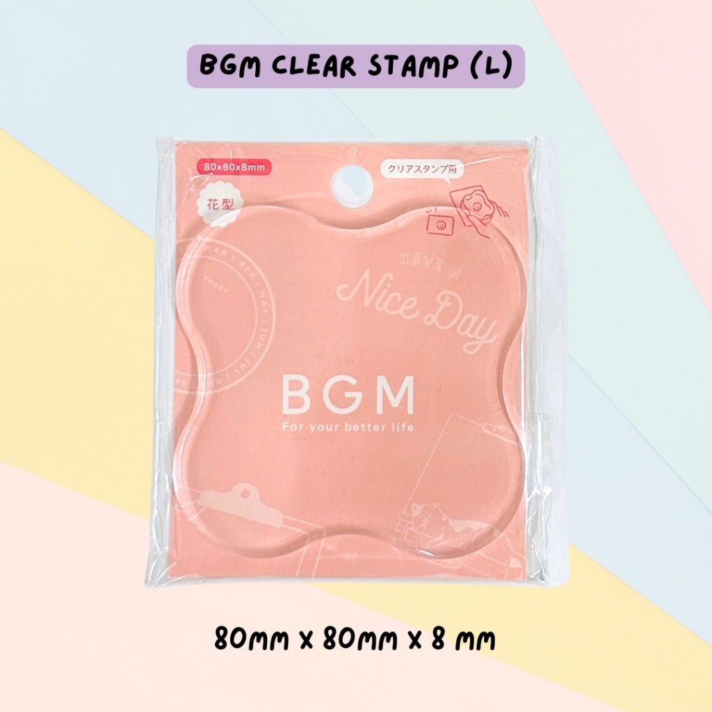 🇯🇵 BGM Stamp Clear Decorative Stamp Sheet & Acrylic Block