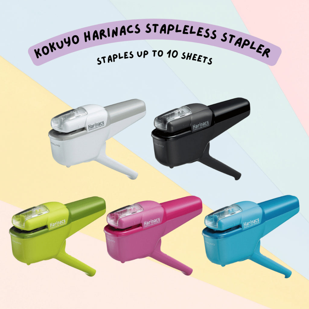 🇯🇵 Kokuyo Harinacs Stapleless Stapler (Staples up to 10 Sheets)