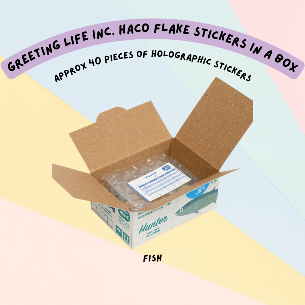 🇯🇵 Greeting Life Inc. Haco Flake Mini Stickers in a Box