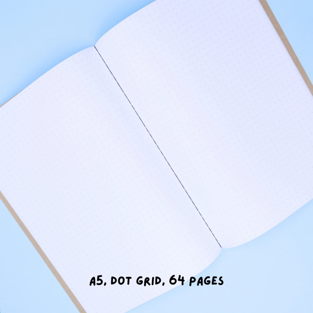 🇯🇵 Sanzen Tomoe River FP A5 Stitch Notebook - Plain/Dot Grid (64 pages)