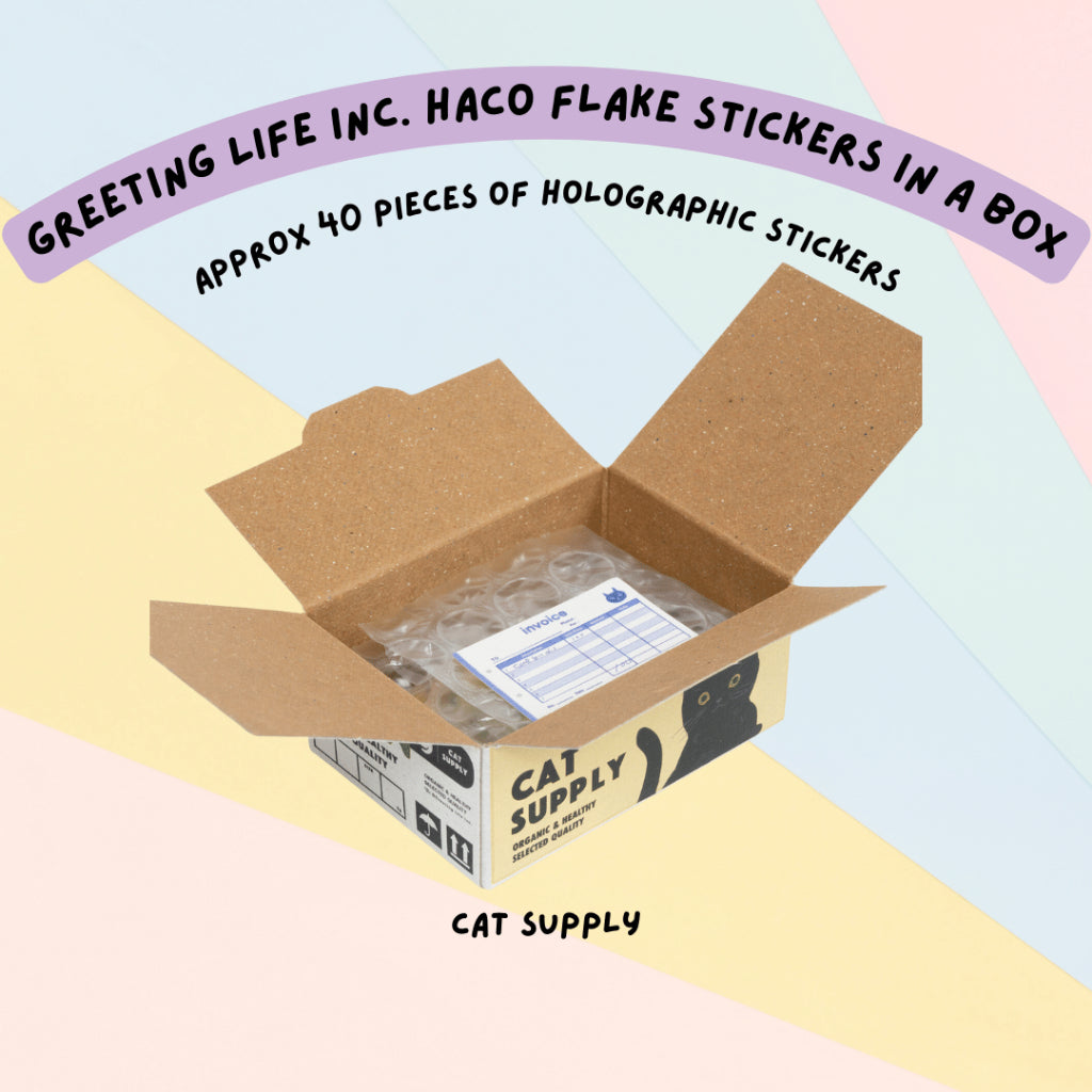 🇯🇵 Greeting Life Inc. Haco Flake Mini Stickers in a Box