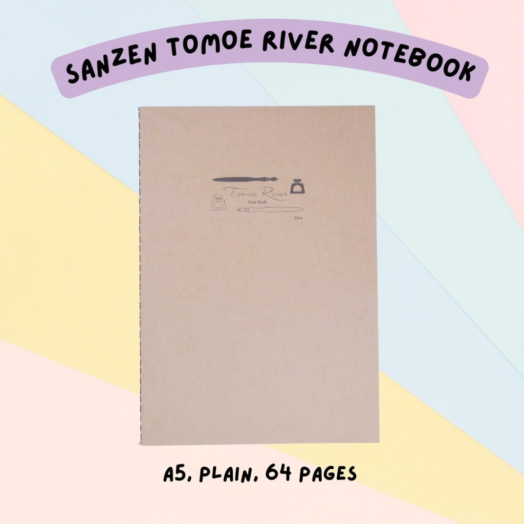 🇯🇵 Sanzen Tomoe River FP A5 Stitch Notebook - Plain/Dot Grid (64 pages)