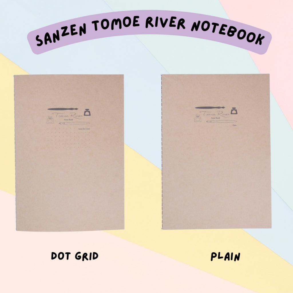 🇯🇵 Sanzen Tomoe River FP A5 Stitch Notebook - Plain/Dot Grid (64 pages)